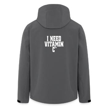 I Need Vitamin Cash Finanzielle Freiheit Geld Cash - Recycelte Männer Softshell-Jacke von Stanley/Stella - Anthrazit - Hinten - AI Model Male 185 light (185cm)