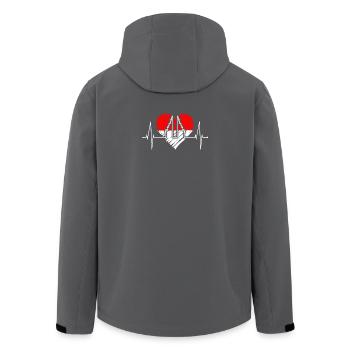 Bali Herzschlag Himmelstor Indonesien Liebe Bali - Recycelte Männer Softshell-Jacke von Stanley/Stella - Anthrazit - Hinten - AI Model Male 185 light (185cm)