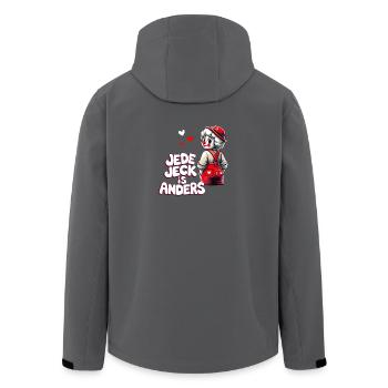 Karneval Clown Jeck Kölle Alaaf Köln Kölsch Lustig - Recycelte Männer Softshell-Jacke von Stanley/Stella - Anthrazit - Hinten - AI Model Male 185 light (185cm)