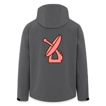 Radar Maschine Gerät Geschenkidee Aufnahme - Recycelte Männer Softshell-Jacke von Stanley/Stella - Anthrazit - Hinten - AI Model Male 185 light (185cm)
