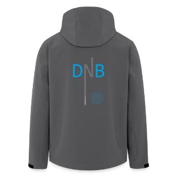 Drum and Bass DNB - Recycelte Männer Softshell-Jacke von Stanley/Stella - Anthrazit - Hinten - AI Model Male 185 light (185cm)