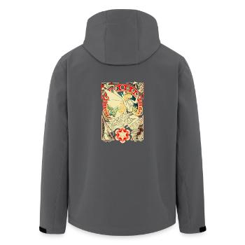 DMT Fee - Recycelte Männer Softshell-Jacke von Stanley/Stella - Anthrazit - Hinten - AI Model Male 185 light (185cm)