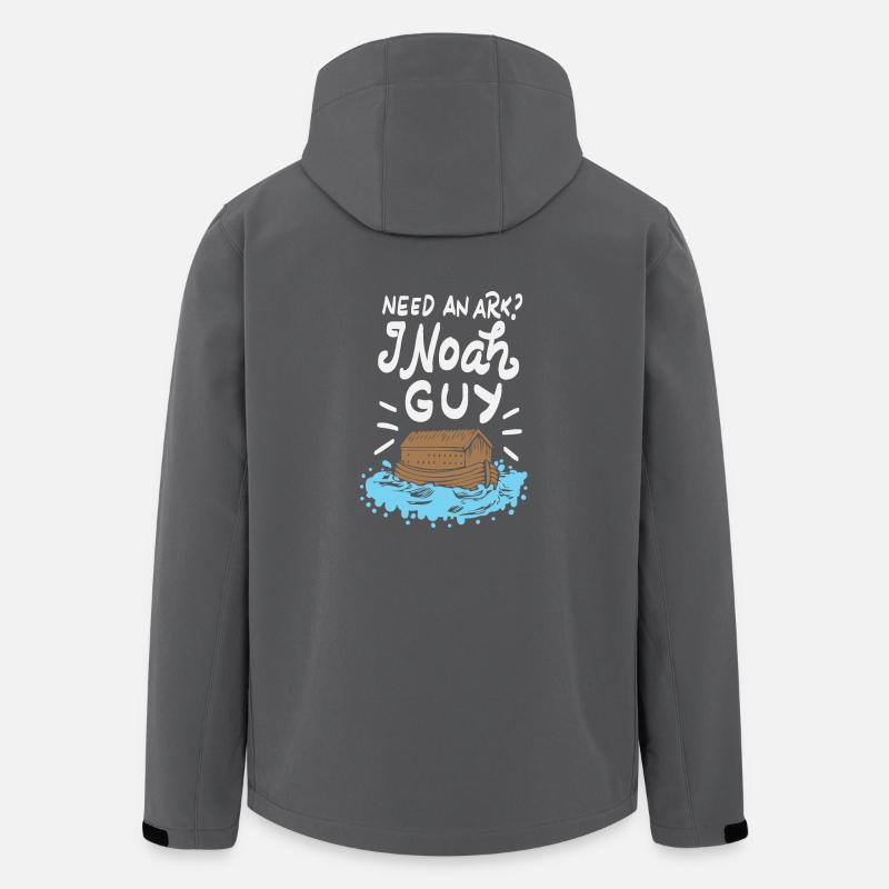Benötigen Sie eine Arche ich Noah Guy Wordplay Religion Wortspiel Geschenk - Recycelte Männer Softshell-Jacke von Stanley/Stella - Anthrazit