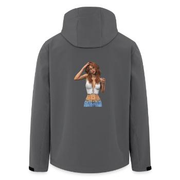 Sexy Girl - Recycelte Männer Softshell-Jacke von Stanley/Stella - Anthrazit - Hinten - AI Model Male 185 light (185cm)
