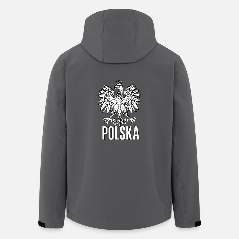 Polska Eagle - Veste softshell homme en polyester recyclé Stanley/Stella - charbon