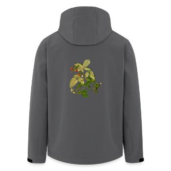 kraeuter rosmarin petersilie thymian dill oregano - Recycelte Männer Softshell-Jacke von Stanley/Stella - Anthrazit - Hinten - AI Model Male 185 light (185cm)
