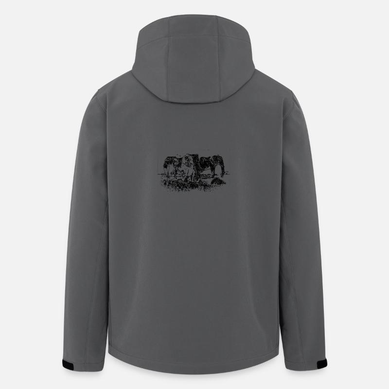 Elefanten - Recycelte Männer Softshell-Jacke von Stanley/Stella - Anthrazit
