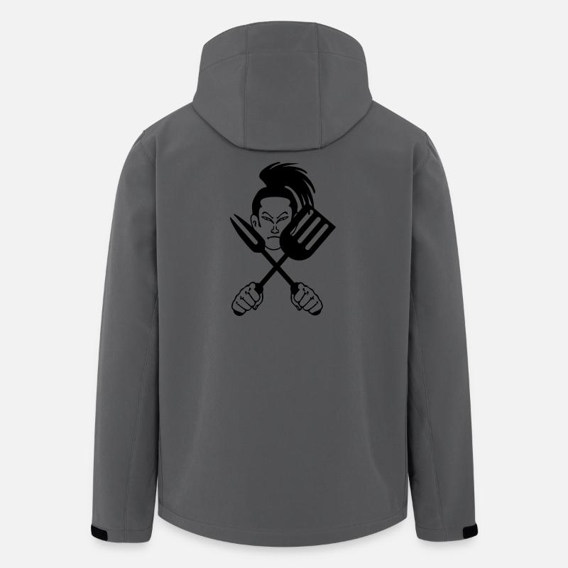 Japanese samurai cook - Men’s Recycled Softshell Jacket by Stanley/Stella - anthracite