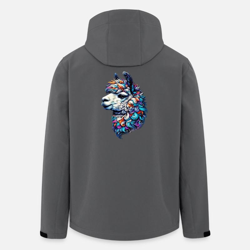 Alpaka - Recycelte Männer Softshell-Jacke von Stanley/Stella - Anthrazit