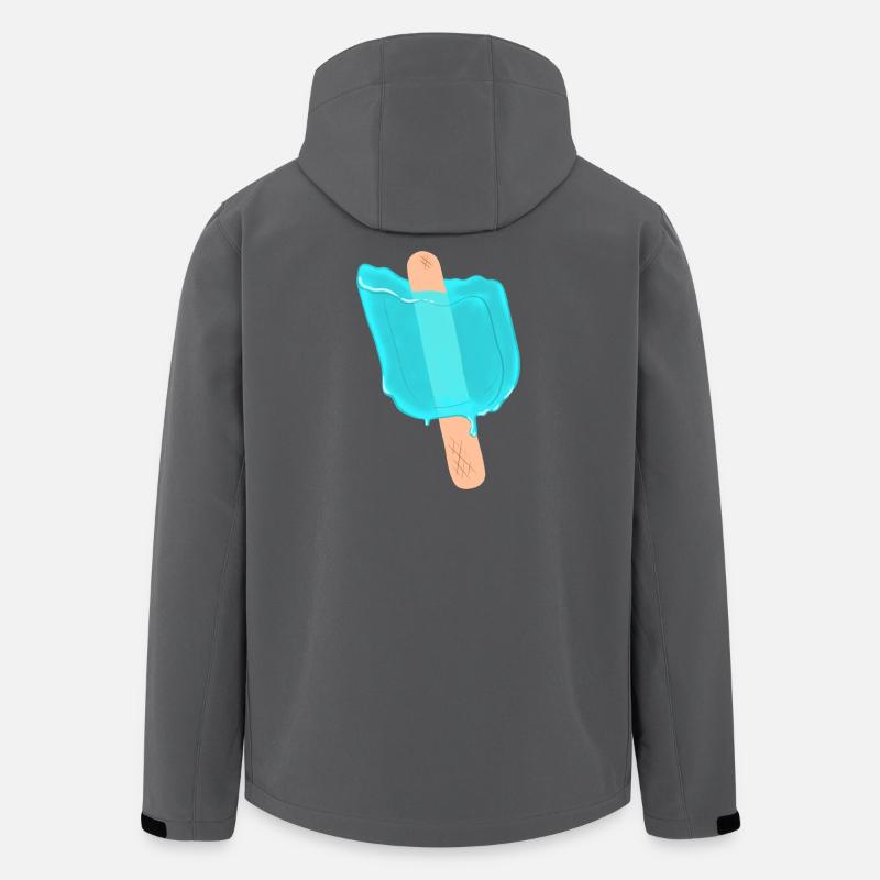 Blaues Eis am Stiel - Recycelte Männer Softshell-Jacke von Stanley/Stella - Anthrazit