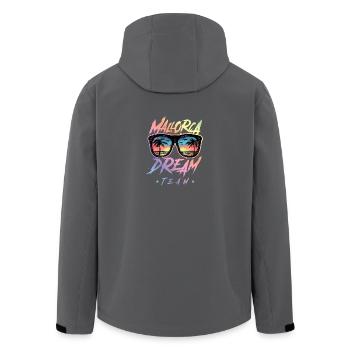 Mallorca Dream Team - Recycelte Männer Softshell-Jacke von Stanley/Stella - Anthrazit - Hinten - AI Model Male 185 light (185cm)