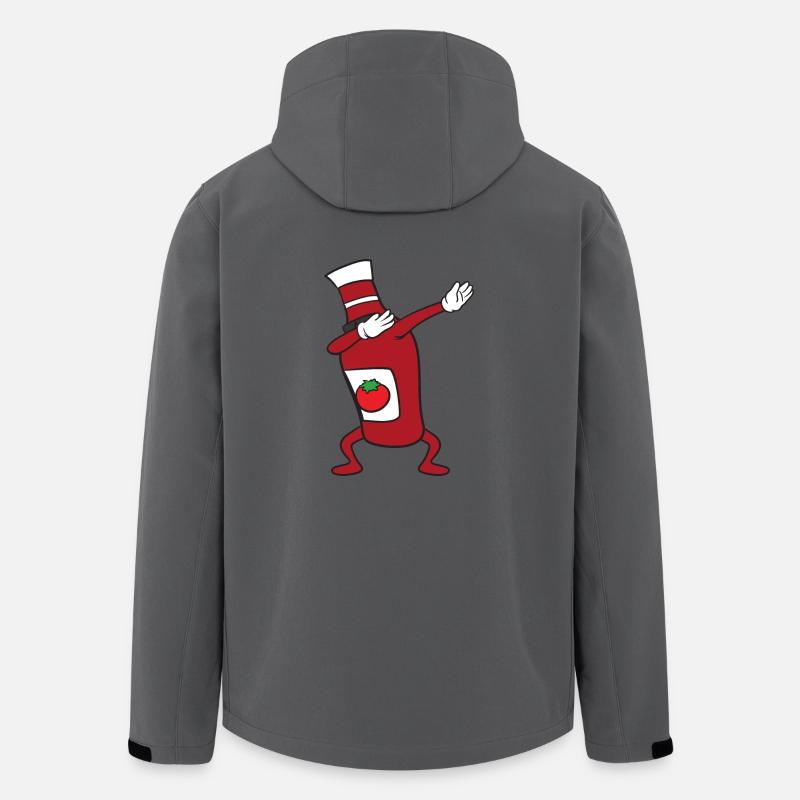 Dabbing Dab Ketchup Bottle - Men’s Recycled Softshell Jacket by Stanley/Stella - anthracite