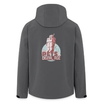New Pets of the digital Age - Recycelte Männer Softshell-Jacke von Stanley/Stella - Anthrazit - Hinten - AI Model Male 185 light (185cm)