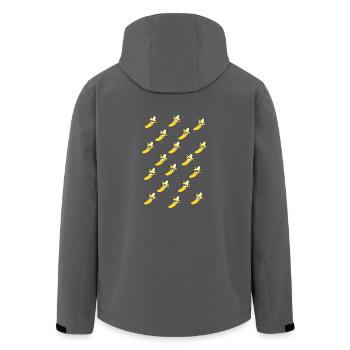 BANANEN! - Recycelte Männer Softshell-Jacke von Stanley/Stella - Anthrazit - Hinten - AI Model Male 185 light (185cm)