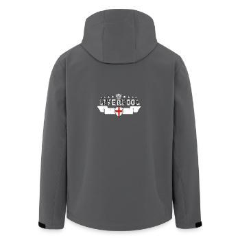 Liverpool - Recycelte Männer Softshell-Jacke von Stanley/Stella - Anthrazit - Hinten - AI Model Male 185 light (185cm)