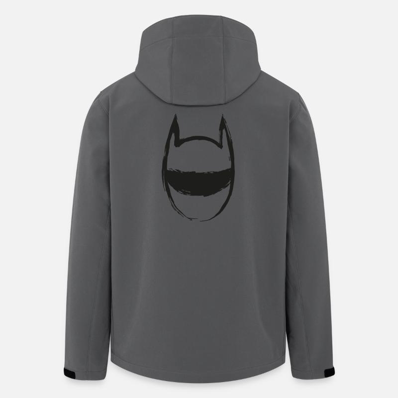 Drawn future mask - Recycelte Männer Softshell-Jacke von Stanley/Stella - Anthrazit