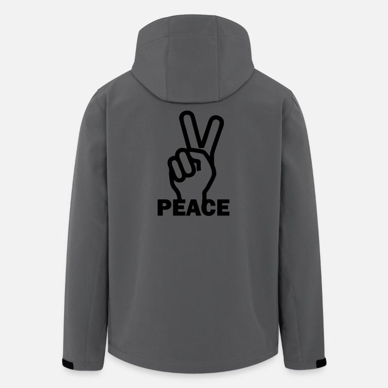 Vrede Paix - Veste softshell homme en polyester recyclé Stanley/Stella - charbon