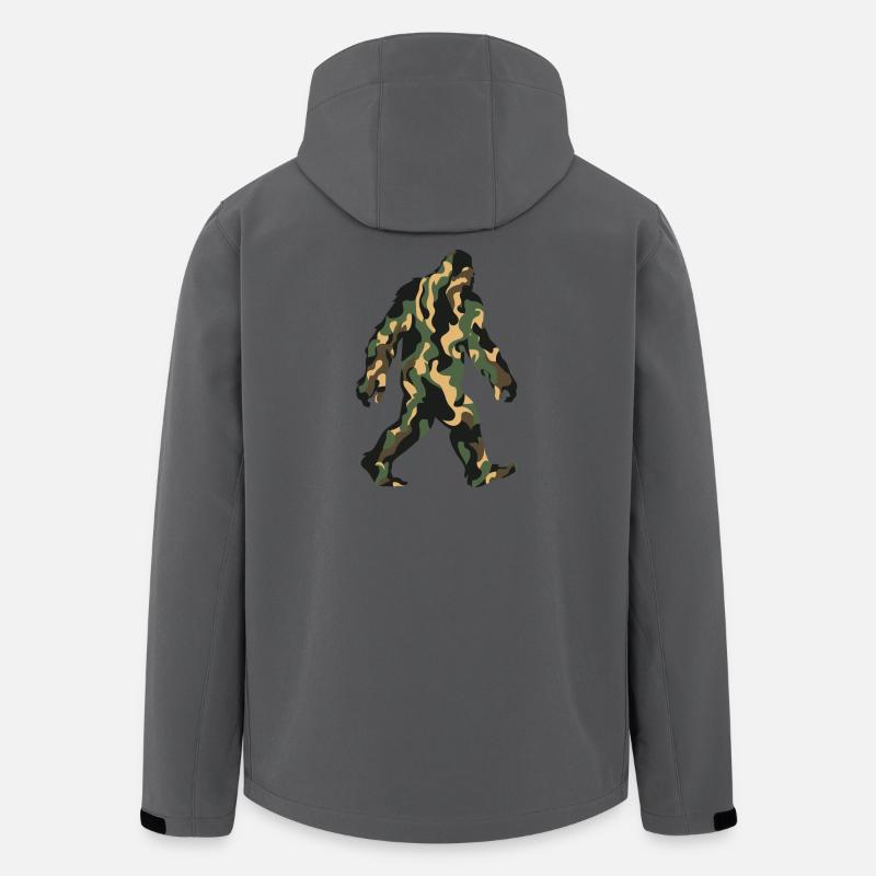 Camouflage Sasquatch Schritt - Recycelte Männer Softshell-Jacke von Stanley/Stella - Anthrazit