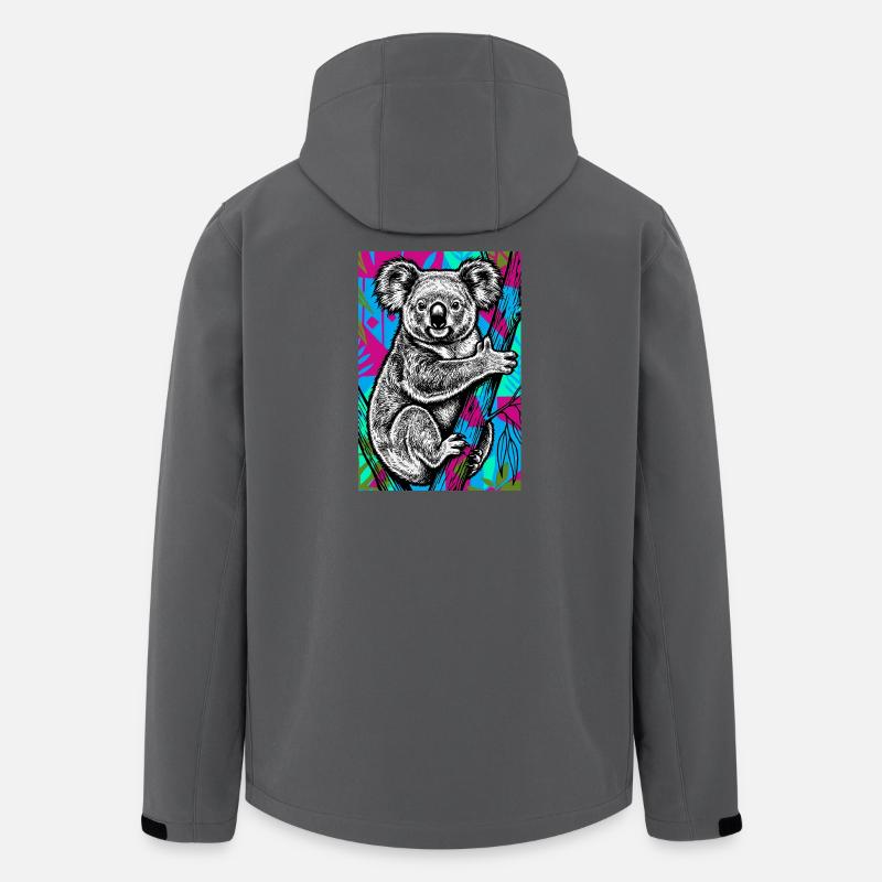 Koala - Recycelte Männer Softshell-Jacke von Stanley/Stella - Anthrazit