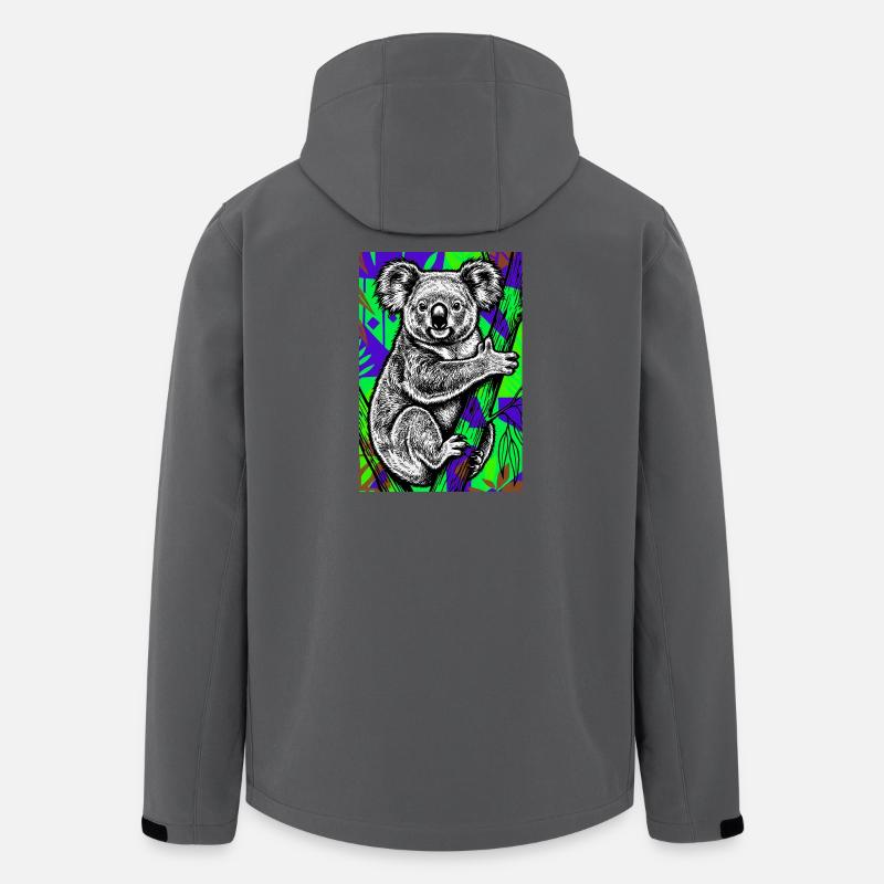 Koala - Recycelte Männer Softshell-Jacke von Stanley/Stella - Anthrazit