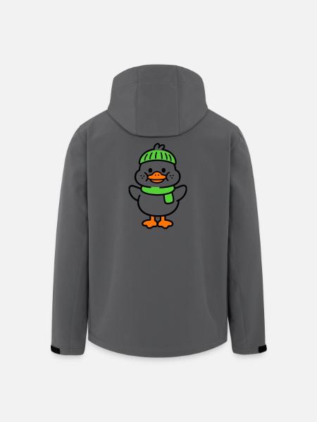 Entchen - Recycelte Männer Softshell-Jacke von Stanley/Stella - Anthrazit