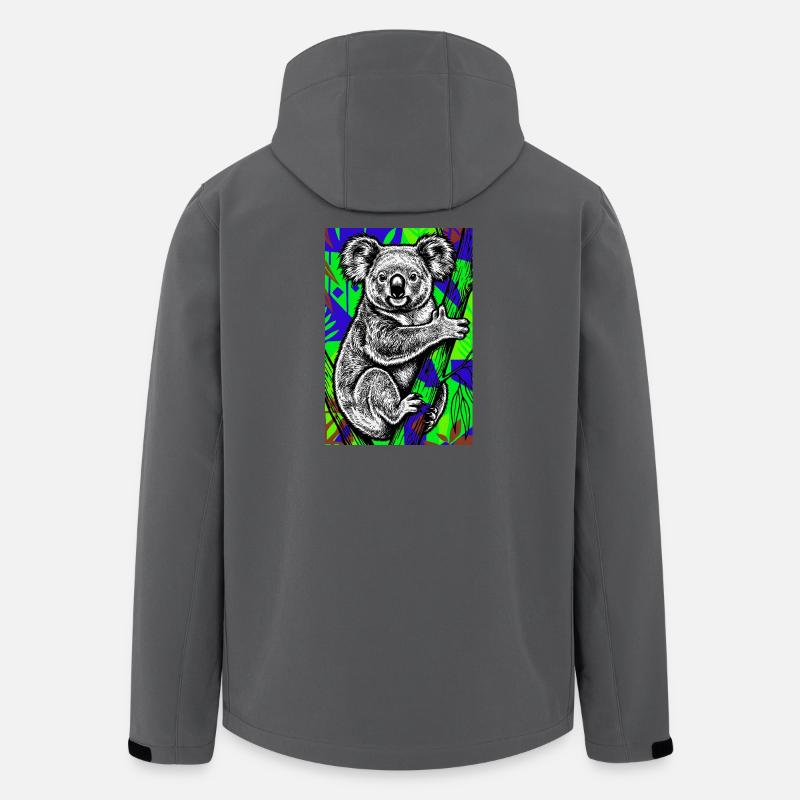 Koala - Recycelte Männer Softshell-Jacke von Stanley/Stella - Anthrazit