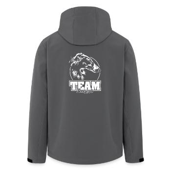 TEAM BARSOI Hunde Hundesport Windhunde Wilsigns - Recycelte Männer Softshell-Jacke von Stanley/Stella - Anthrazit - Hinten - AI Model Male 185 light (185cm)