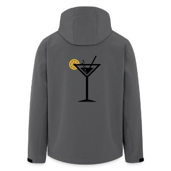 Cocktail - Recycelte Männer Softshell-Jacke von Stanley/Stella - Anthrazit - Hinten - AI Model Male 185 light (185cm)