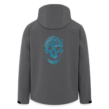 Totenkopf aus Knochen - Recycelte Männer Softshell-Jacke von Stanley/Stella - Anthrazit - Hinten - AI Model Male 185 light (185cm)