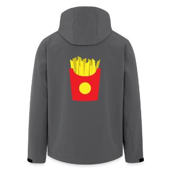 french fries pommes frites fastfood fast food13 - Recycelte Männer Softshell-Jacke von Stanley/Stella - Anthrazit - Hinten - AI Model Male 185 light (185cm)