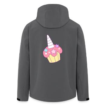 Muffin - Recycelte Männer Softshell-Jacke von Stanley/Stella - Anthrazit - Hinten - AI Model Male 185 light (185cm)