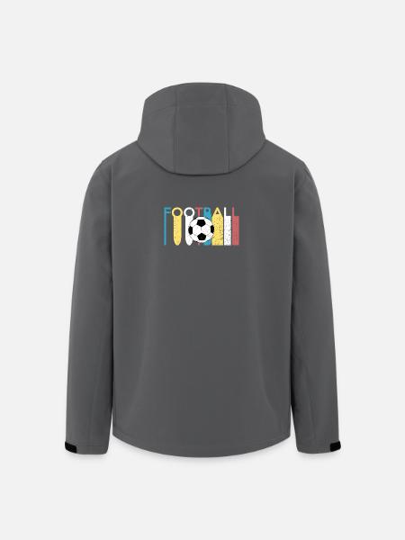 Fussball - Recycelte Männer Softshell-Jacke von Stanley/Stella - Anthrazit