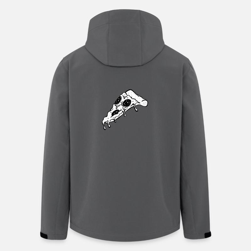 Pizza - Men’s Recycled Softshell Jacket by Stanley/Stella - anthracite