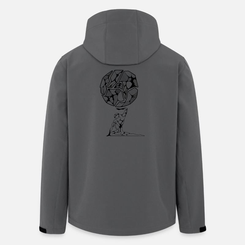 Atlante - Recycelte Männer Softshell-Jacke von Stanley/Stella - Anthrazit