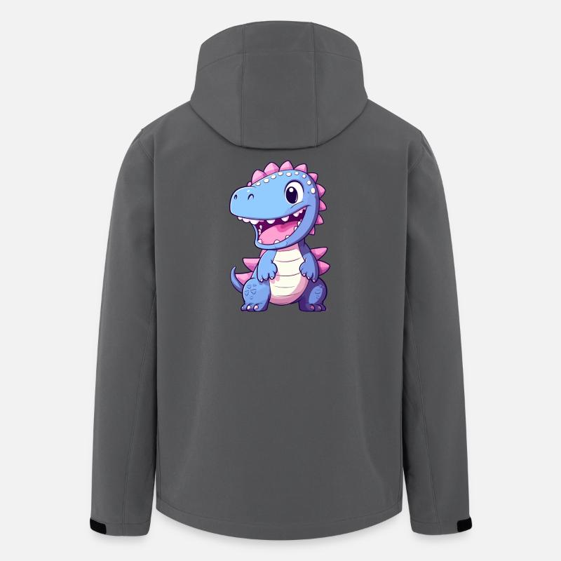 Dinosaur, Dino, Fossil - Men’s Recycled Softshell Jacket Discoverer by Stanley/Stella - anthracite