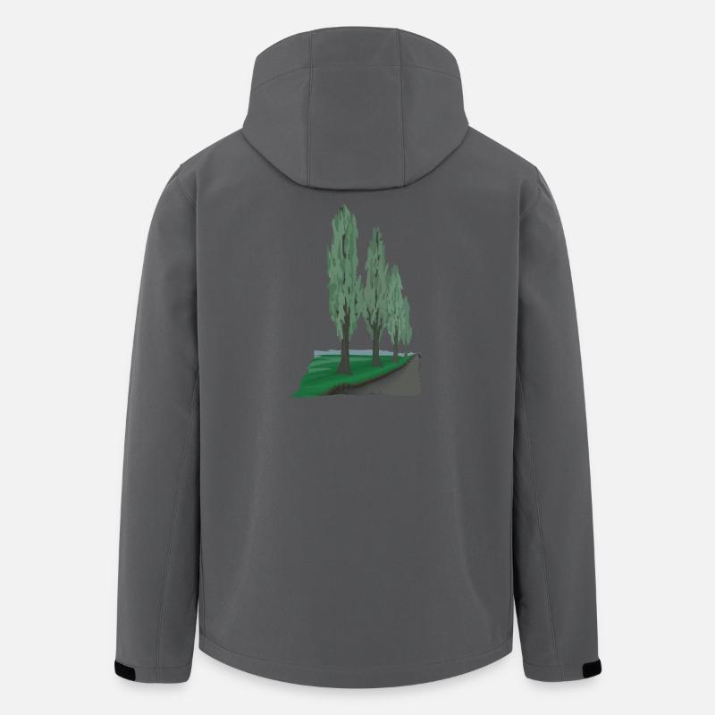 Pappel Allee | poplar - Recycelte Männer Softshell-Jacke von Stanley/Stella - Anthrazit