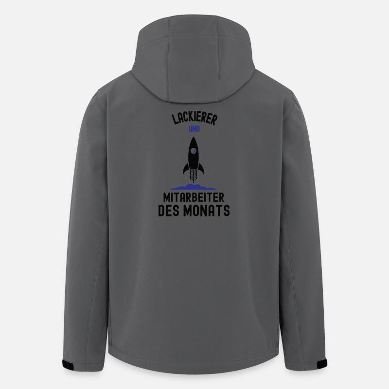 Mitarbeiter des Monats Lackierer Bester Maler - Recycelte Männer Softshell-Jacke von Stanley/Stella - Anthrazit