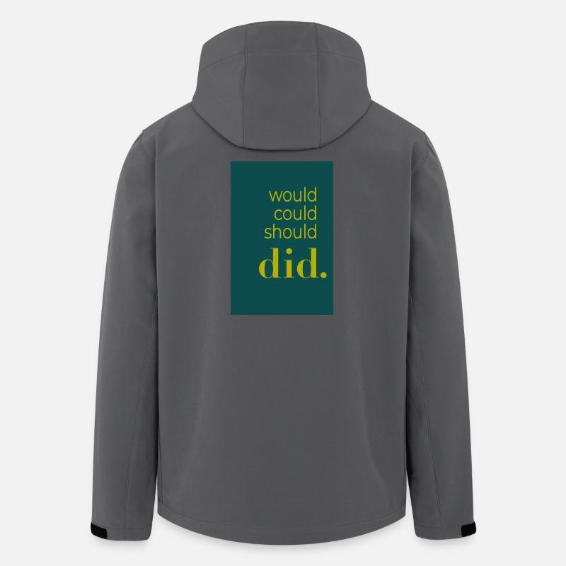 Did should could would Poster Design - Veste softshell homme en polyester recyclé Stanley/Stella - charbon