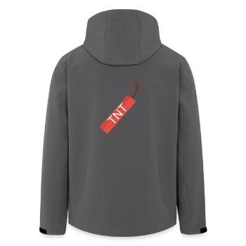 TNT Dynamit Stange - Recycelte Männer Softshell-Jacke von Stanley/Stella - Anthrazit - Hinten - AI Model Male 185 light (185cm)