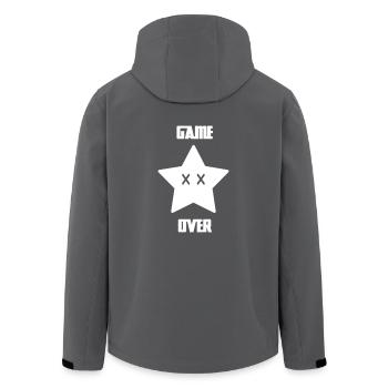 Game Over - Mario Star - Recycelte Männer Softshell-Jacke von Stanley/Stella - Anthrazit - Hinten - AI Model Male 185 light (185cm)