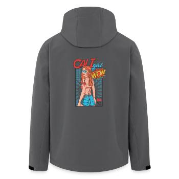 Beachgirl - Cover Girl - Magazine Design Geschenki - Recycelte Männer Softshell-Jacke von Stanley/Stella - Anthrazit - Hinten - AI Model Male 185 light (185cm)