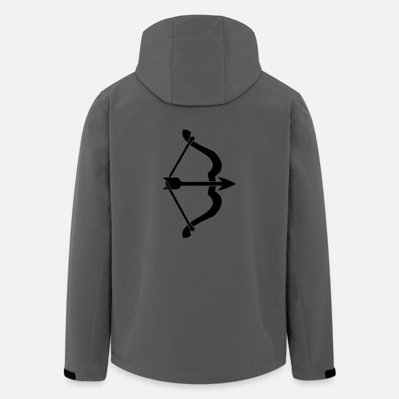 Arc et flèche - Veste softshell homme en polyester recyclé Stanley/Stella - charbon