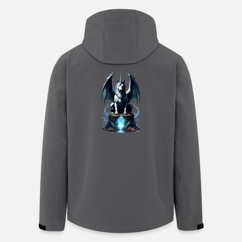 Licorne noire - Veste softshell homme en polyester recyclé Stanley/Stella - charbon
