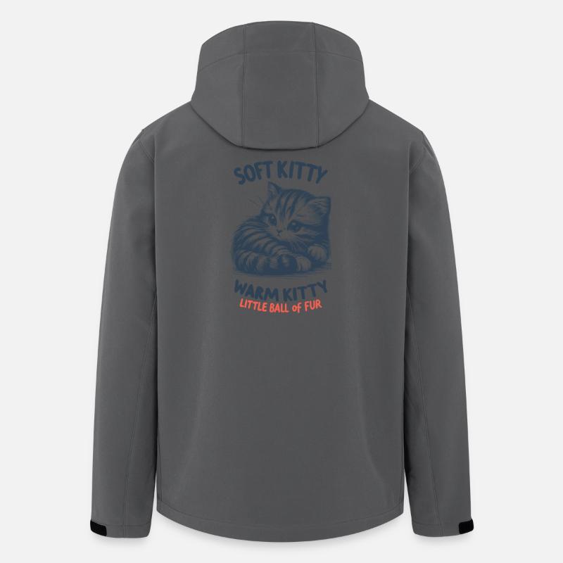 Weiches Kätzchen - Recycelte Männer Softshell-Jacke von Stanley/Stella - Anthrazit