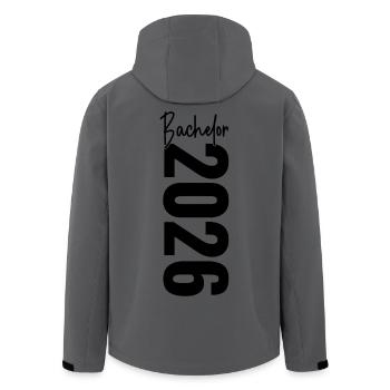 Bachelor 2026 - Recycelte Männer Softshell-Jacke von Stanley/Stella - Anthrazit - Hinten - AI Model Male 185 light (185cm)
