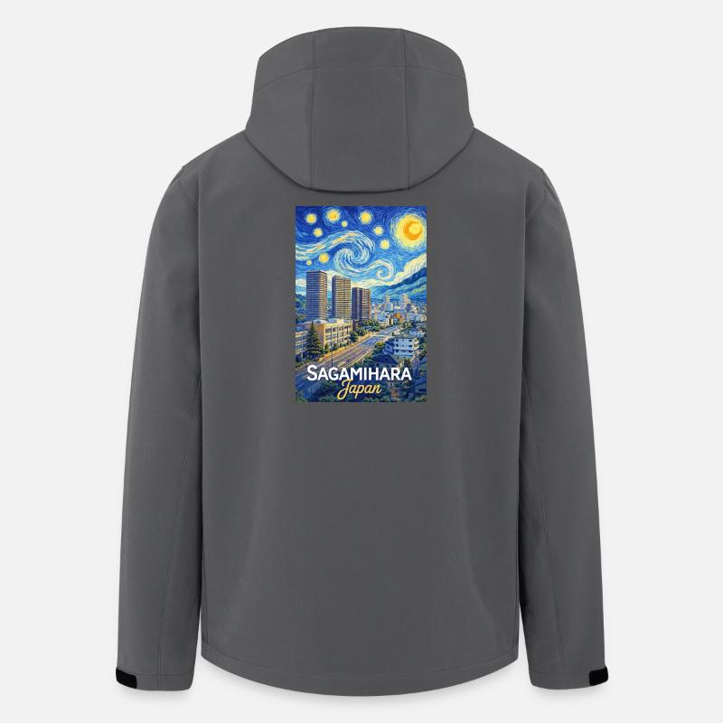 Sagamihara, Japan - Recycelte Männer Softshell-Jacke von Stanley/Stella - Anthrazit