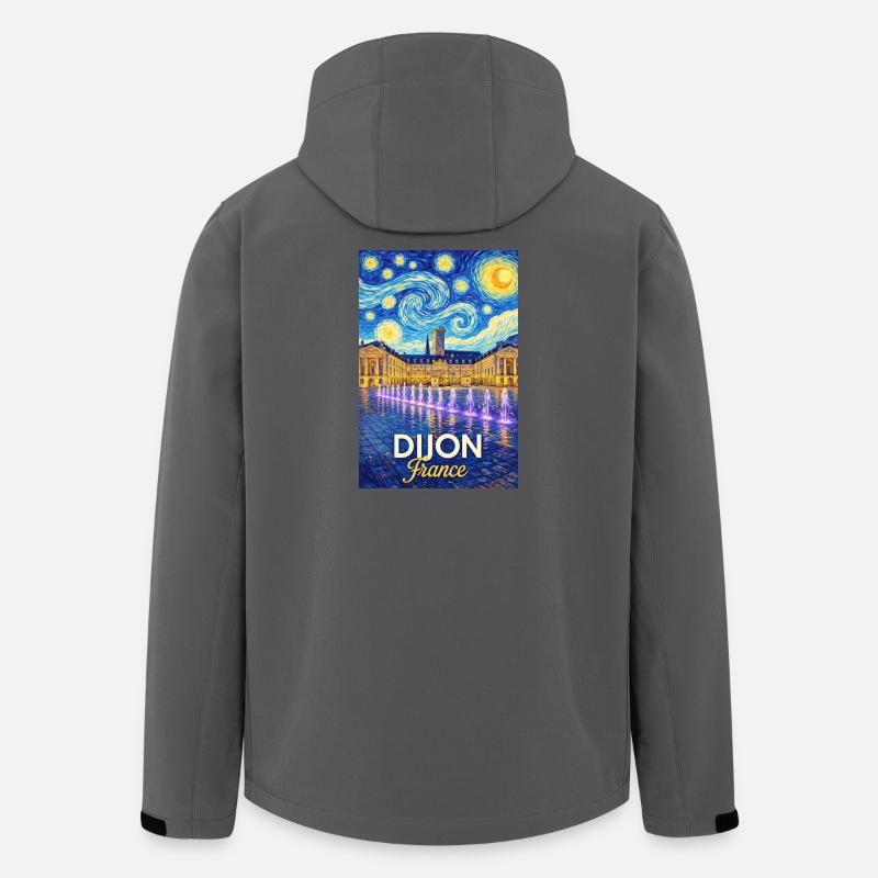 Dijon, Frankreich - Recycelte Männer Softshell-Jacke von Stanley/Stella - Anthrazit