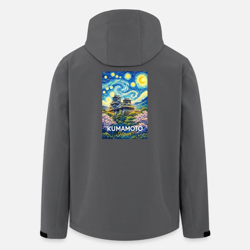Kumamoto, Japan - Recycelte Männer Softshell-Jacke von Stanley/Stella - Anthrazit
