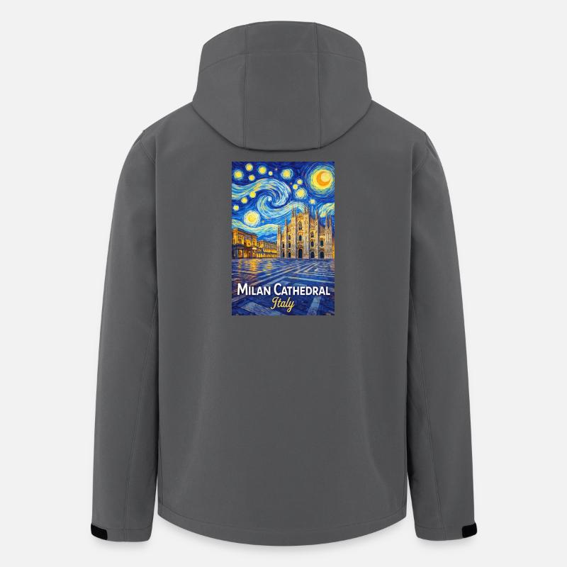 Milaner Dom Sternennacht - Recycelte Männer Softshell-Jacke von Stanley/Stella - Anthrazit
