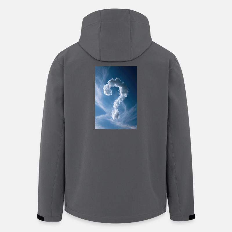 Wolken-Fragezeichen-Himmel - Recycelte Männer Softshell-Jacke von Stanley/Stella - Anthrazit